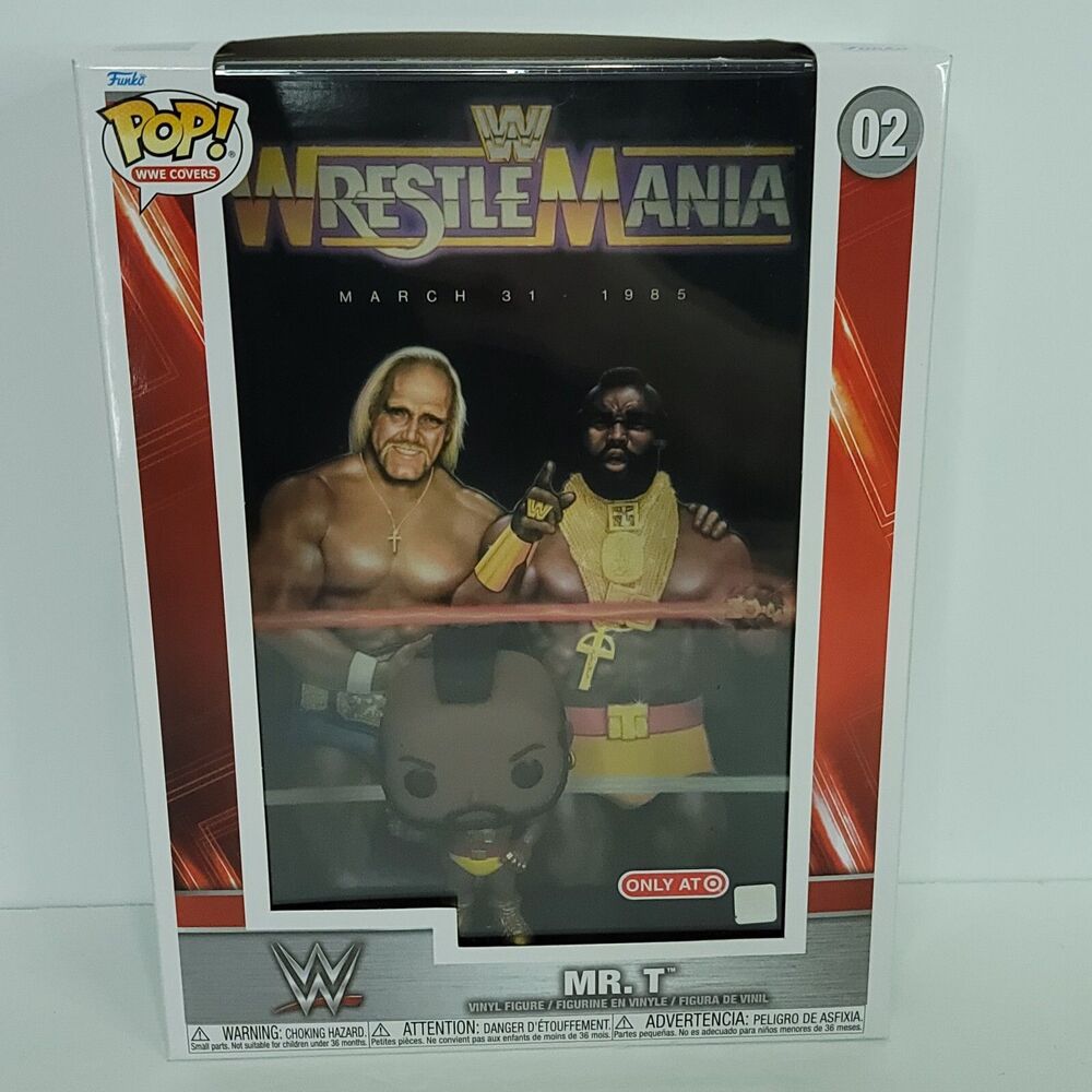 Funko Pop! WWE Covers Mr. T #02 WrestleMania 1985 Target Exclusive NEW Sealed